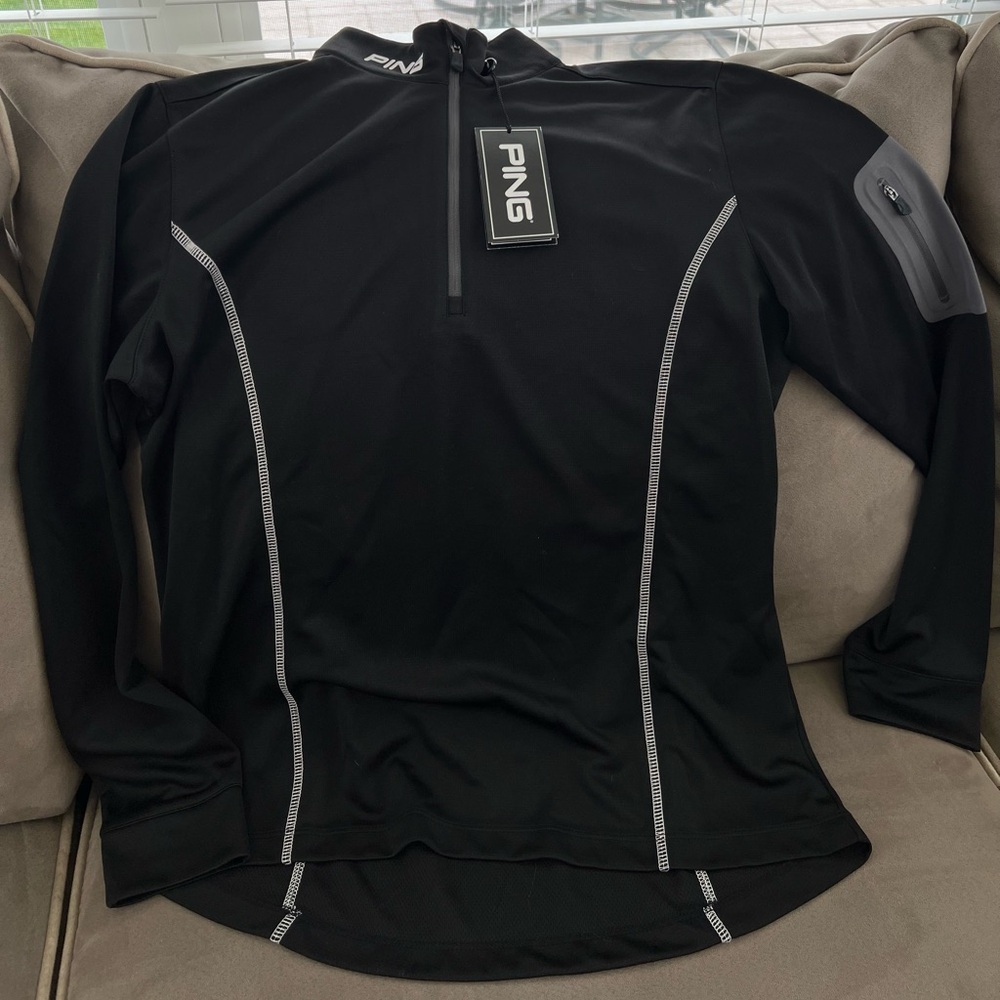 NWT RARE PING Performance Men’s Golf Quarter Zip Long Sleeve Lightweight